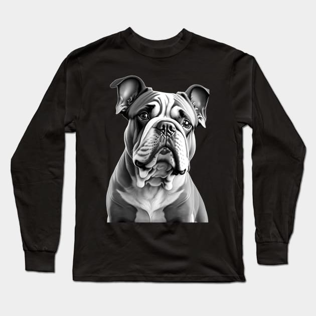 Portrait of a Cute Dog Long Sleeve T-Shirt by XtremePixels